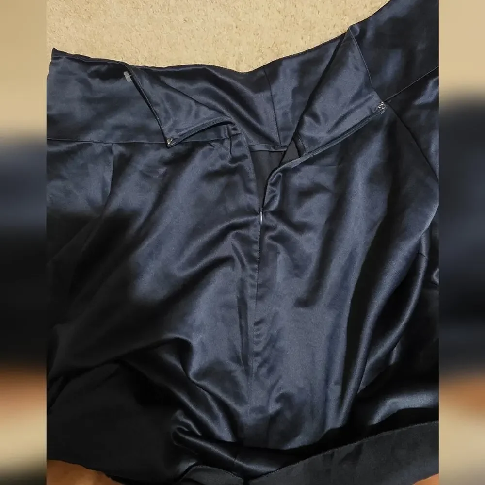 New York & Company Dark Blue A-Line Skirt